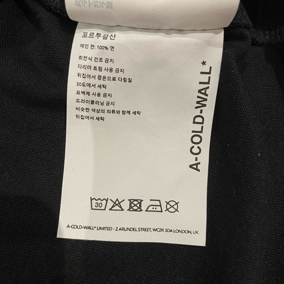 A-COLD-WALL T-Shirt Size M - Picture 3 of 7
